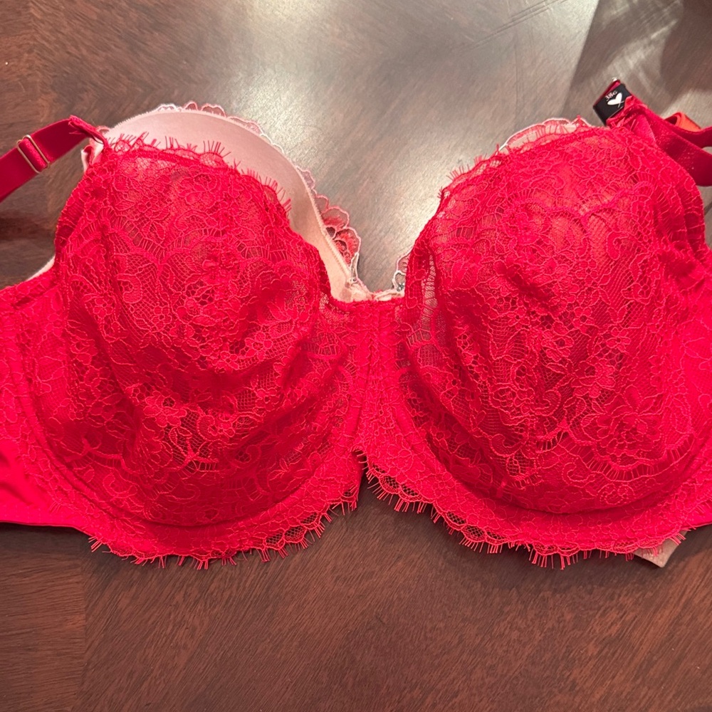 Victoria's Secret Red Lace Bra
